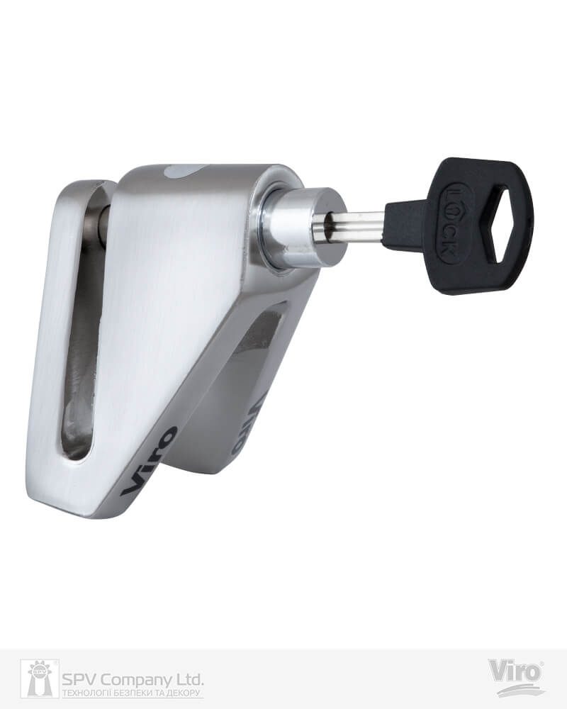 Замок VIRO MOTO STOPPER STAINLESS STEEL 2 KEY